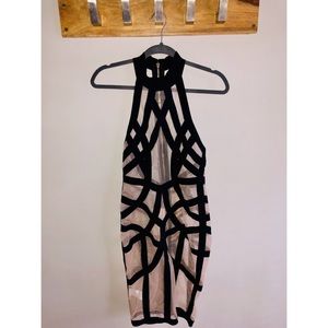 House of CB “Meeran” Bandage Mesh Dress - NWT